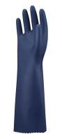 CN751 ニトリルゴム製化学防護手袋 厚手ロングタイプ ブルー L 1双
