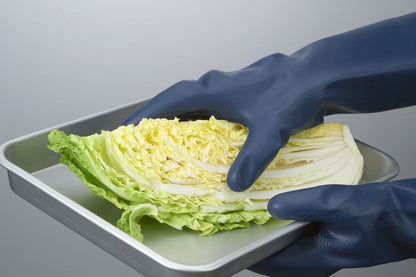 CN751 ニトリルゴム製化学防護手袋 厚手ロングタイプ ブルー L 1双