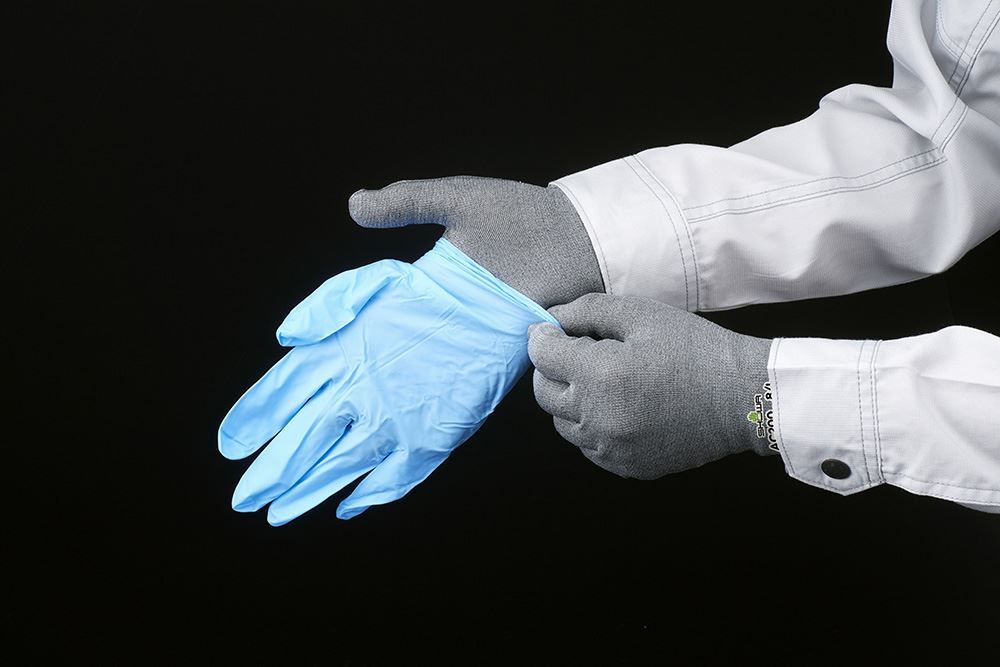 AC200 制電フォルテックスフィット手袋 グレー S 1双