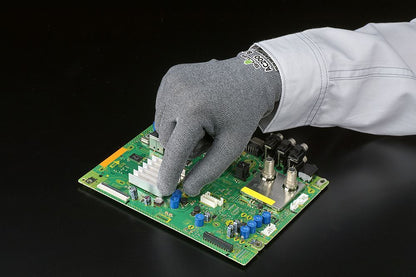 AC200 制電フォルテックスフィット手袋 グレー M 1双