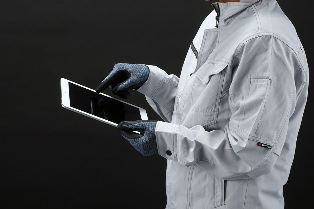 AP800 制電ニトリルパーム手袋 グレー S 1双