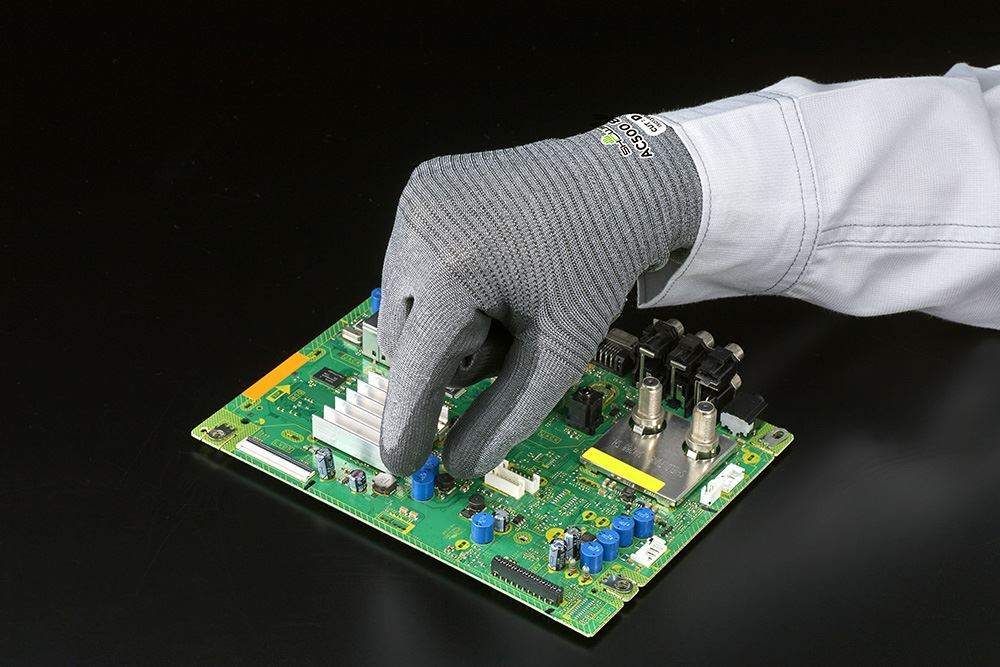 AC500 制電フォルテックスウレタンパーム手袋 グレー XL 1双