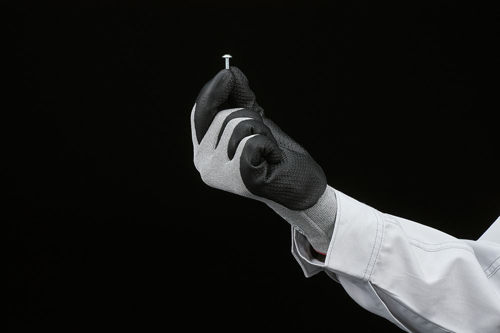 XC810 フォルテックスニトリルパーム手袋 グレー L 1双