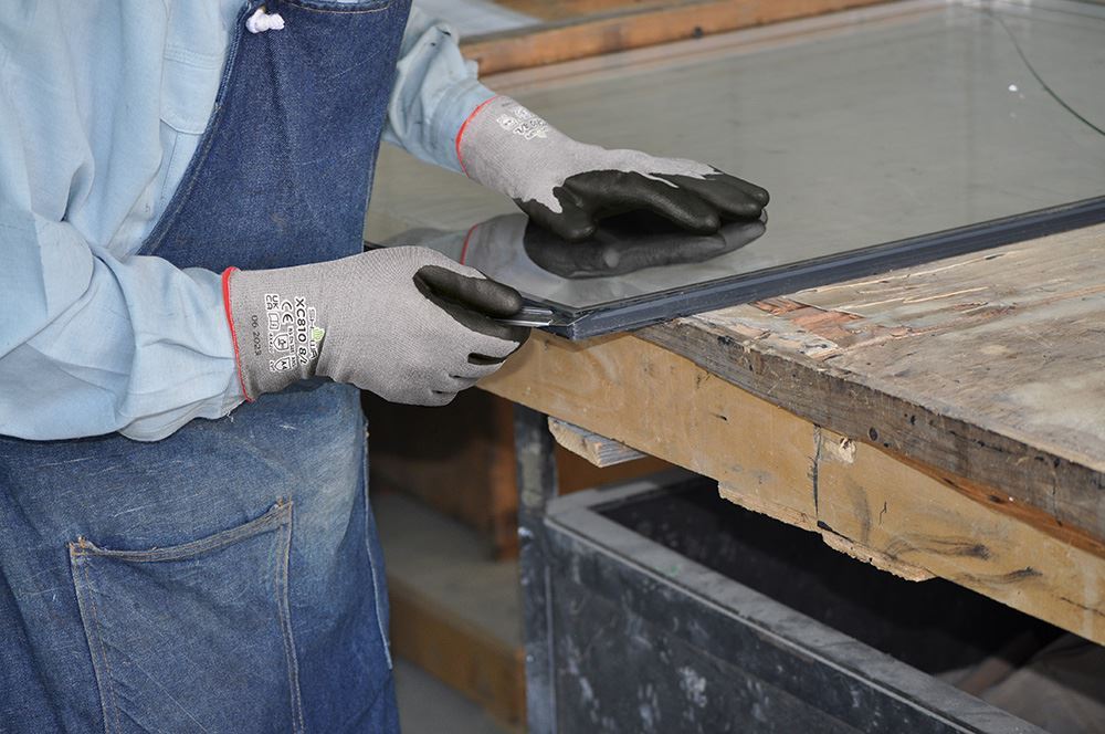 XC810 フォルテックスニトリルパーム手袋 グレー L 1双