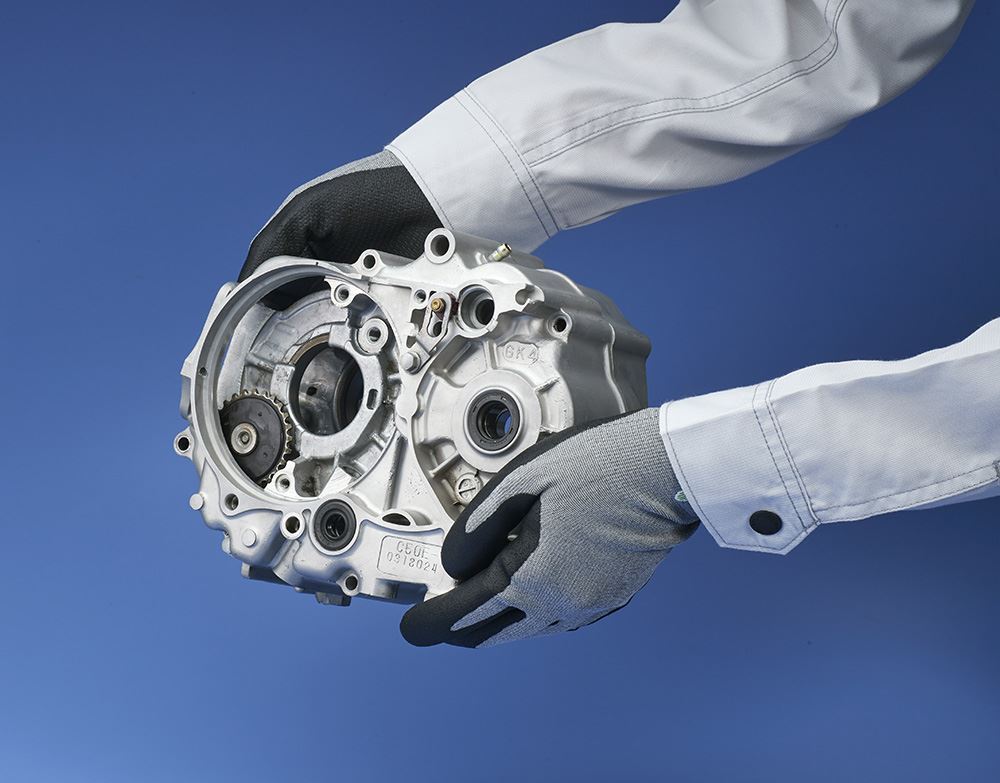 XC810 フォルテックスニトリルパーム手袋 グレー L 1双