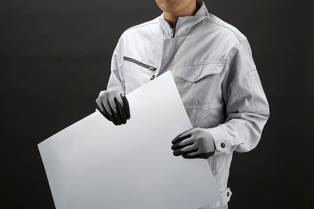 XC810 フォルテックスニトリルパーム手袋 グレー L 1双