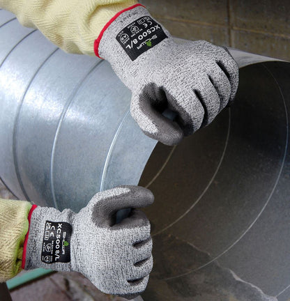 XC500 ワイヤーテックスウレタンパーム手袋 グレー M 1双