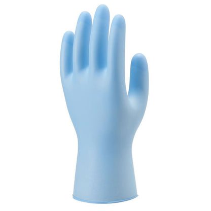 CD700 ニトリルゴム製化学防護手袋 使いきりタイプ ブルー S 100枚入