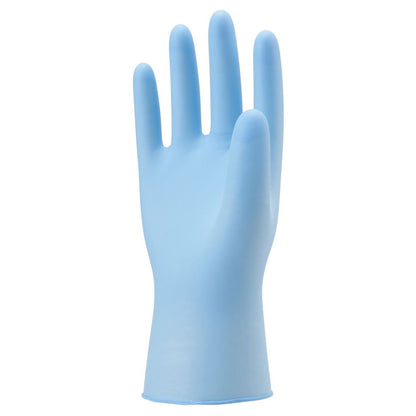 CD700 ニトリルゴム製化学防護手袋 使いきりタイプ ブルー M 100枚入