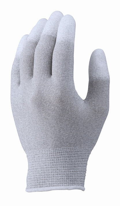 ESDプロテクトトップ手袋 グレー Sサイズ 1双