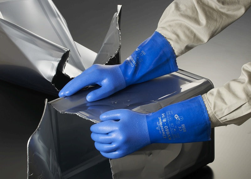 KV660 ブルー 青 Lサイズ 1双