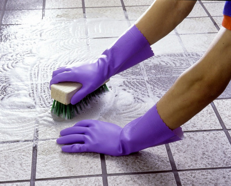 簡易包装ビニール厚手 バイオレット Mサイズ 10双入