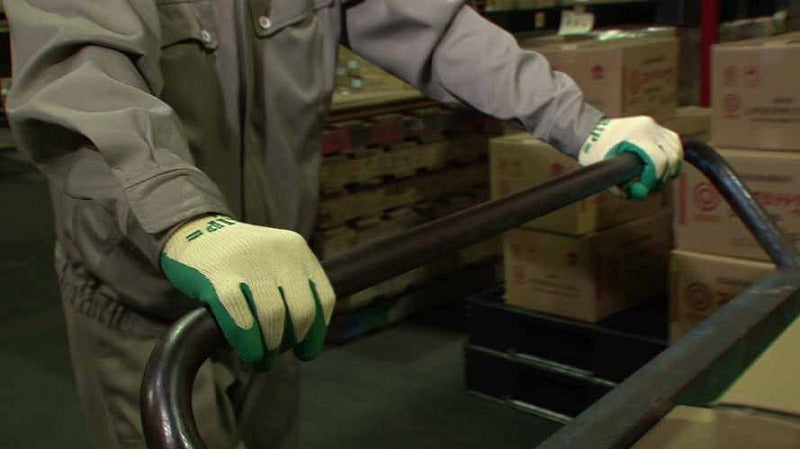 簡易包装グリップ グリーン Lサイズ ソフトタイプ 10双入