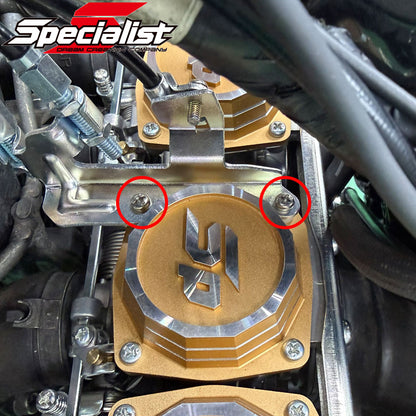 CBX400F CBX550F CBR400F キャブレタートップカバー SPロゴ アルミ削り出し 2個セット