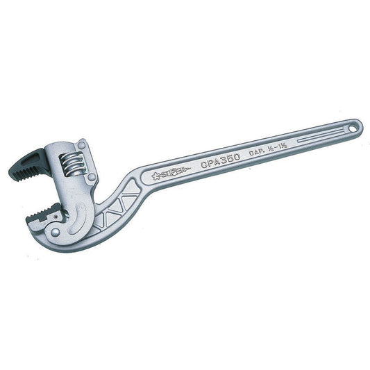 アルミ製コーナー用パイプレンチ パイトン スタンダード 全長604mm
