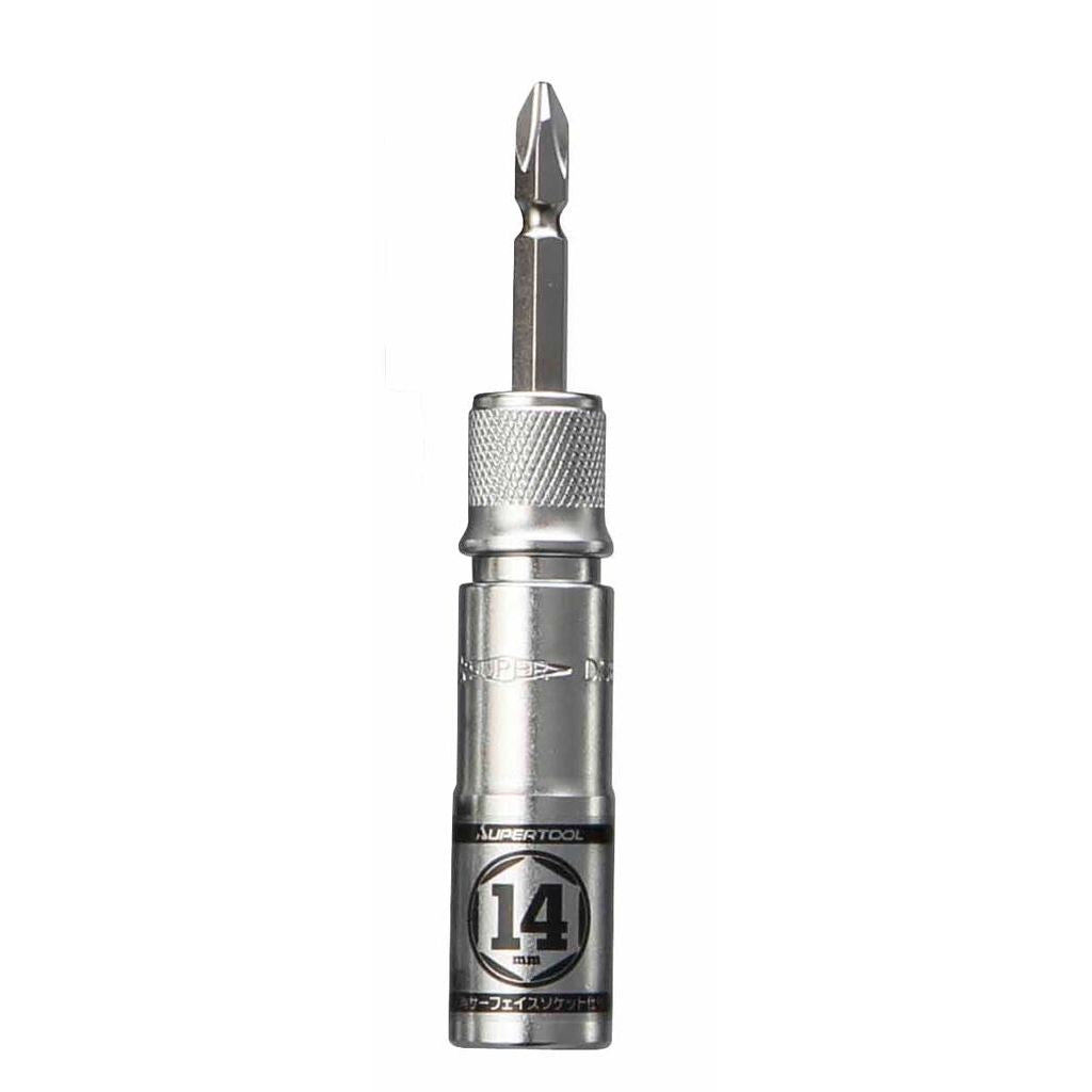 電ドル用ソケットビット 着脱式 プロスペック 14mm 6角