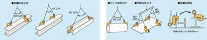 横吊クランプ 容量0.5t ロックハンドル式