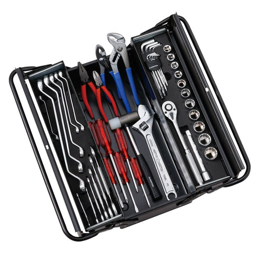 プロ用両開き工具セット 2段式 スタンダード 47点入り