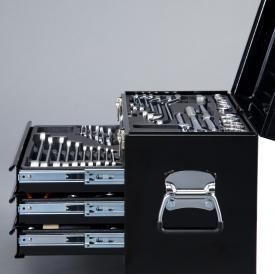 ツールケース(チェストタイプ)3段引出し式 グロスブラック 505×233×300