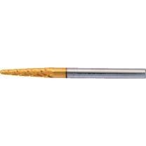 超硬バー テーパー型 角度8° シャンク径φ3 刃径3mm ダブルカット チタン オール超硬