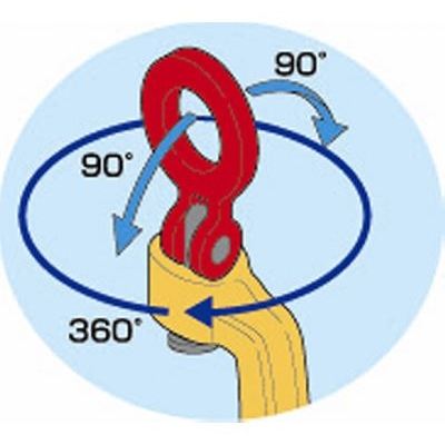 スクリューカムクランプ (吊クランプ引張り治具兼用型)スイベルタイプ ツイストカム式 容量1.6トン