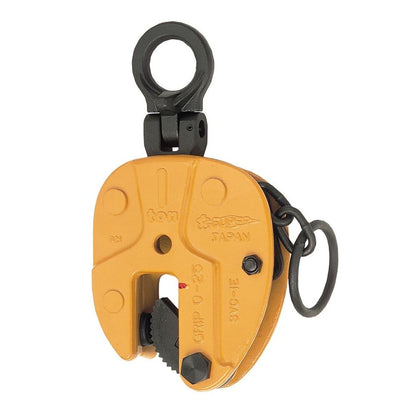 タテ吊クランプ ロックハンドル式 RFID搭載機種 容量0.5トン クランプ範囲0～19mm 十字・並目仕様/自在シャックルタイプ