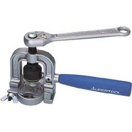 フレキ管ツバ出し工具 ラチェットハンドル式