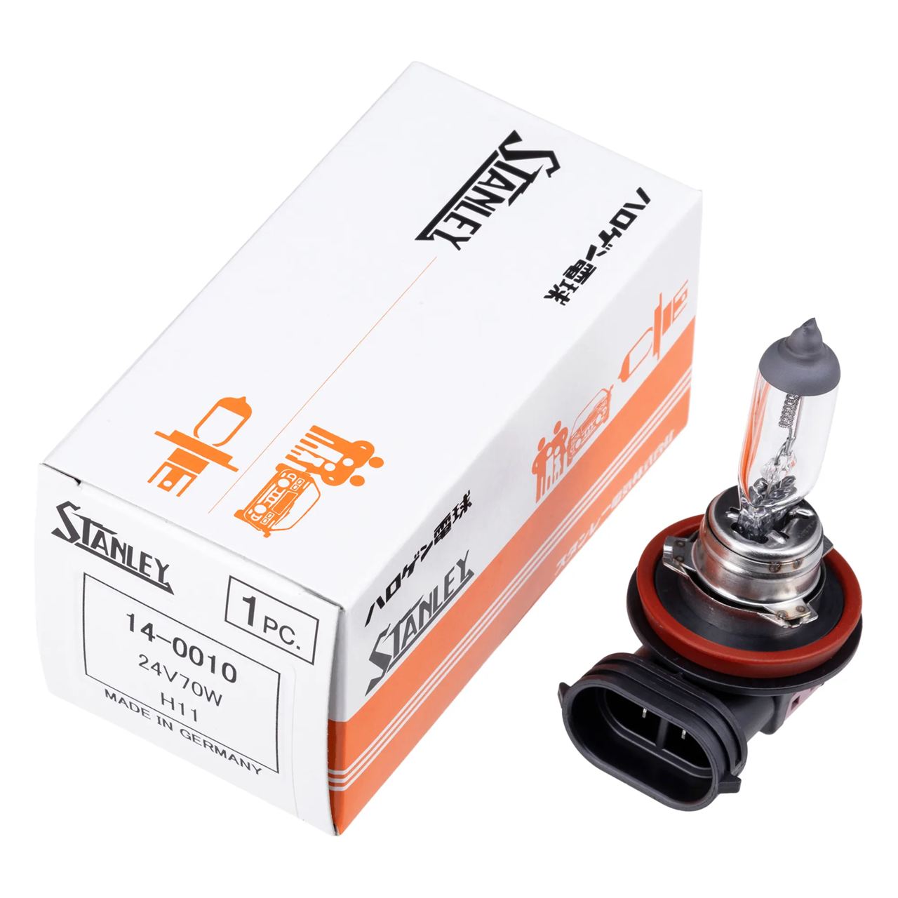Halogen Bulb H11 T11 24V 70W Clear 1 pc
