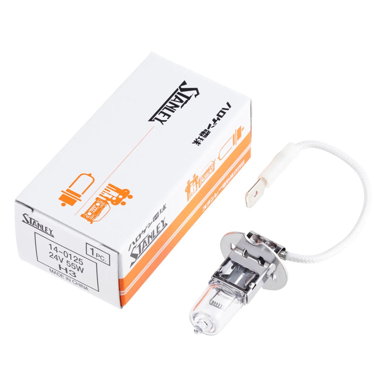 Halogen Bulb H3 T10 24V 55W Clear 1 pc.