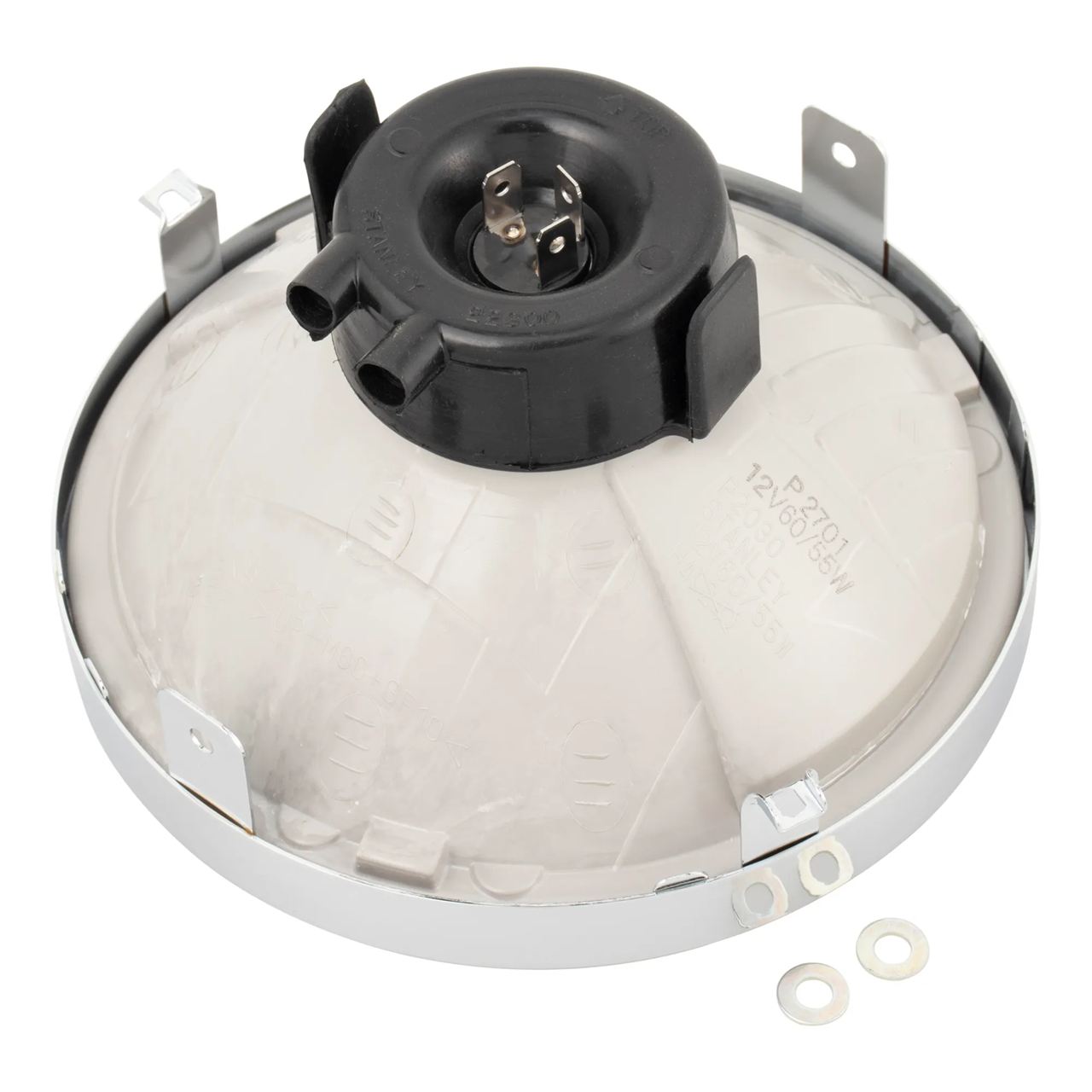Multi-reflector Headlight, φ180 (7 inch), H4 12V 60/55W, Clear, 1 pc.