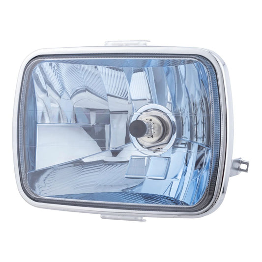 マルチリフレクターヘッドランプ 142×200mm H4 12V 60/55W ブルー 1個入