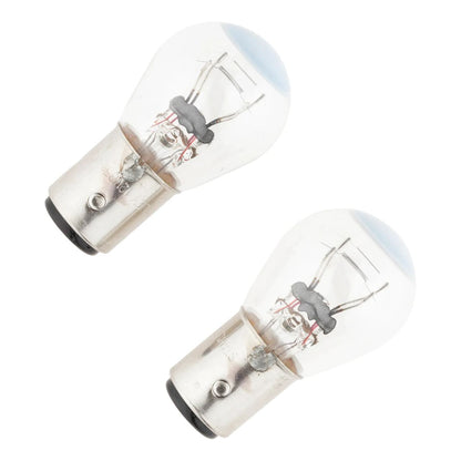 Normal Light Bulb BP4825W S25 12V 35/5W Clear 2-pack