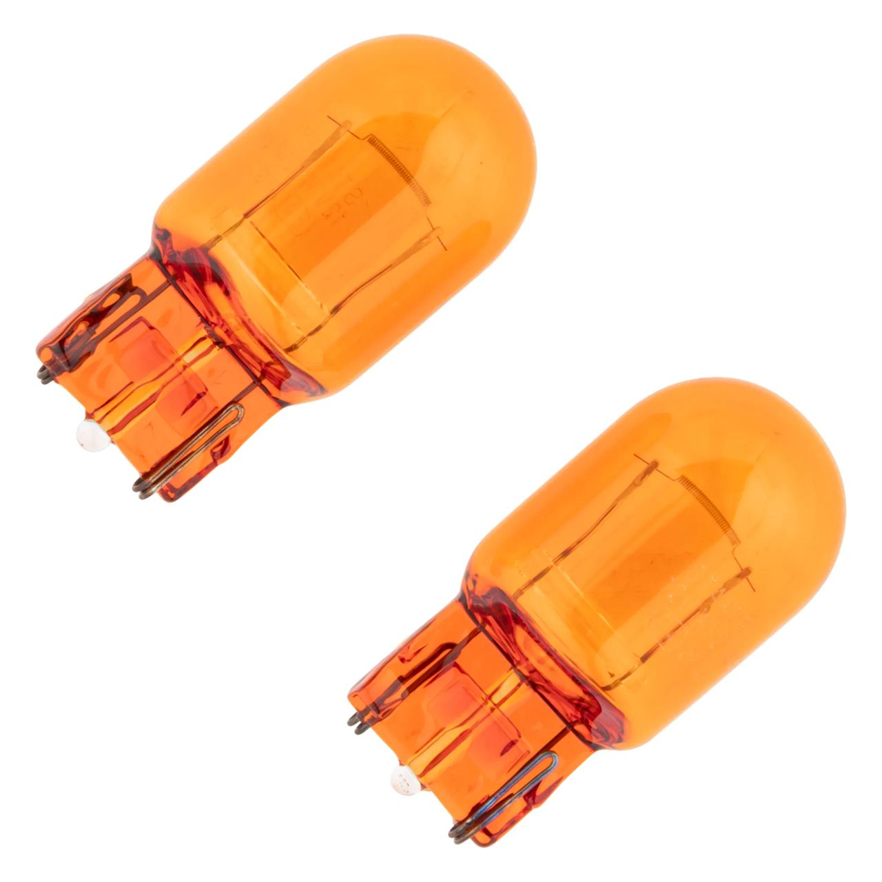 T20 12V 21W Amber Incandescent Bulb, 2-Pack