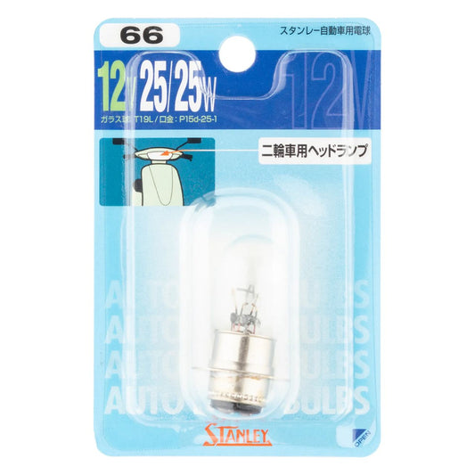 ノーマル電球 T19L 12V 25/25W クリア 1個入