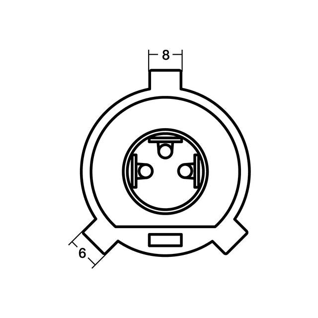 ハイパーハロゲン H4 12V 60/55W 3200K クリア 2個入