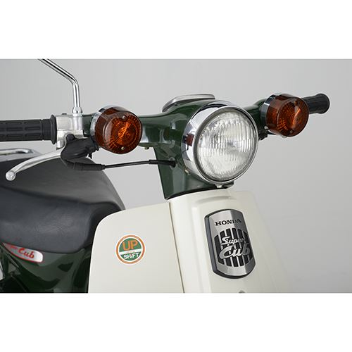 カスタムレンズ ダークオレンジ 純正タイプ カブ50/90 2個入り