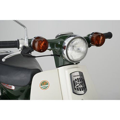 カスタムレンズ ダークオレンジ 純正タイプ カブ50/90 2個入り