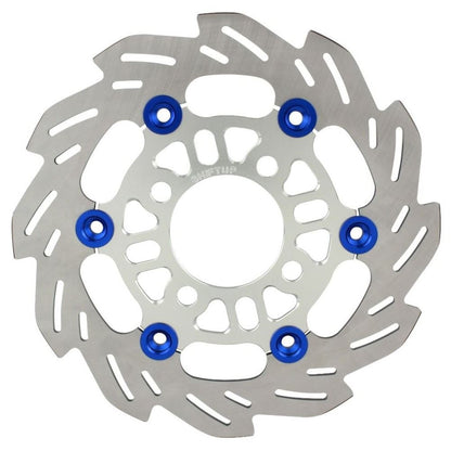 ウェーブフローティングディスクローター 220mm シルバー/ブルー グロム125