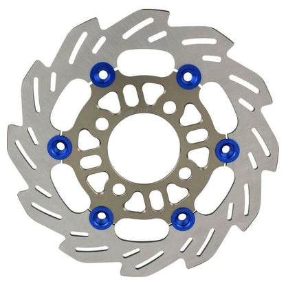 ウェーブフローティングディスクローター 220mm チタン/ブルー グロム125
