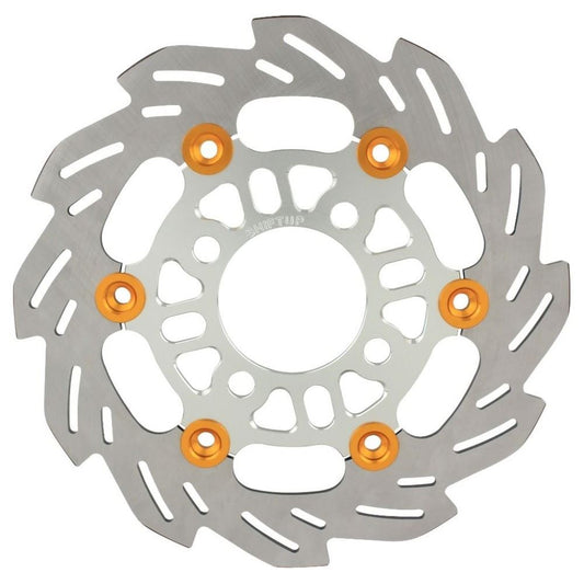 Wave Floating Disc Rotor 220mm Silver/Gold GROM 125