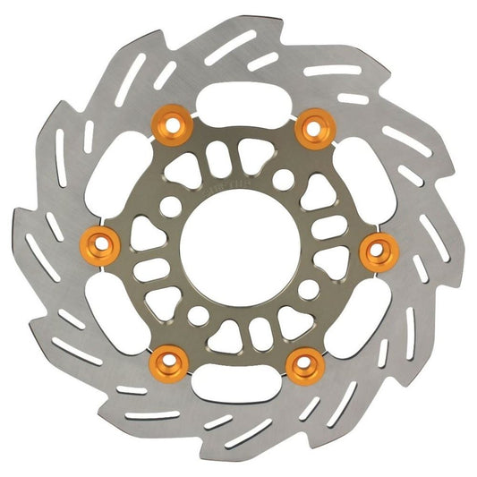 Wave Floating Disc Rotor 220mm Titanium/Gold GROM125