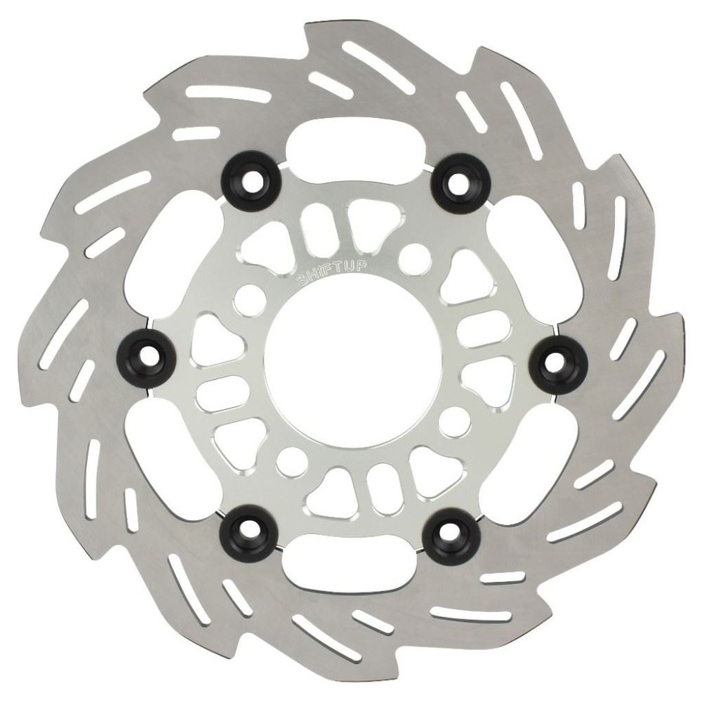 Wave Floating Disc Rotor 220mm Silver/Black GROM125