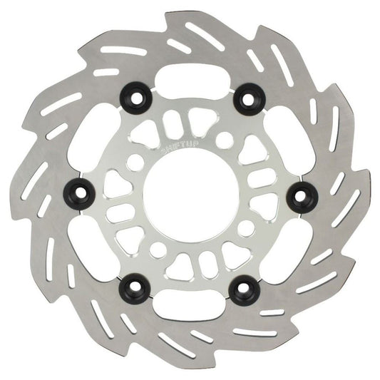 Wave Floating Disc Rotor 220mm Silver/Black GROM125