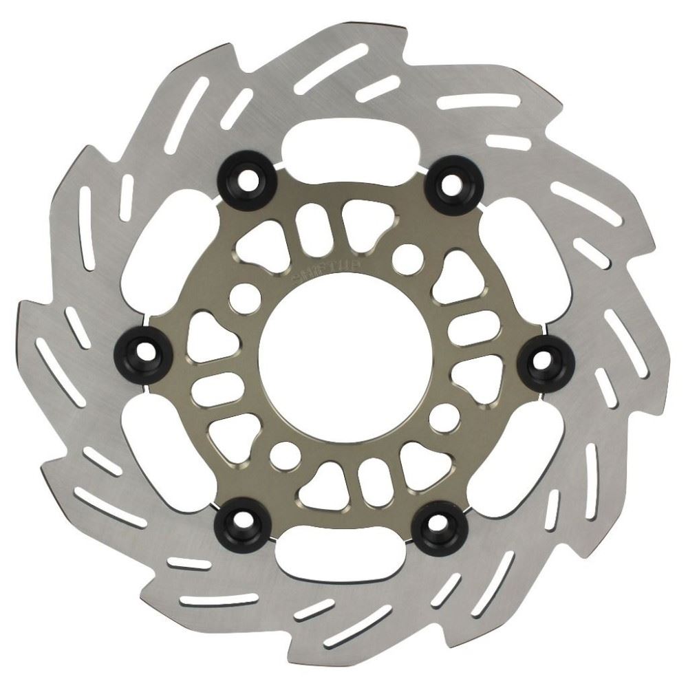 Wave Floating Disc Rotor 220mm Titanium/Black GROM125