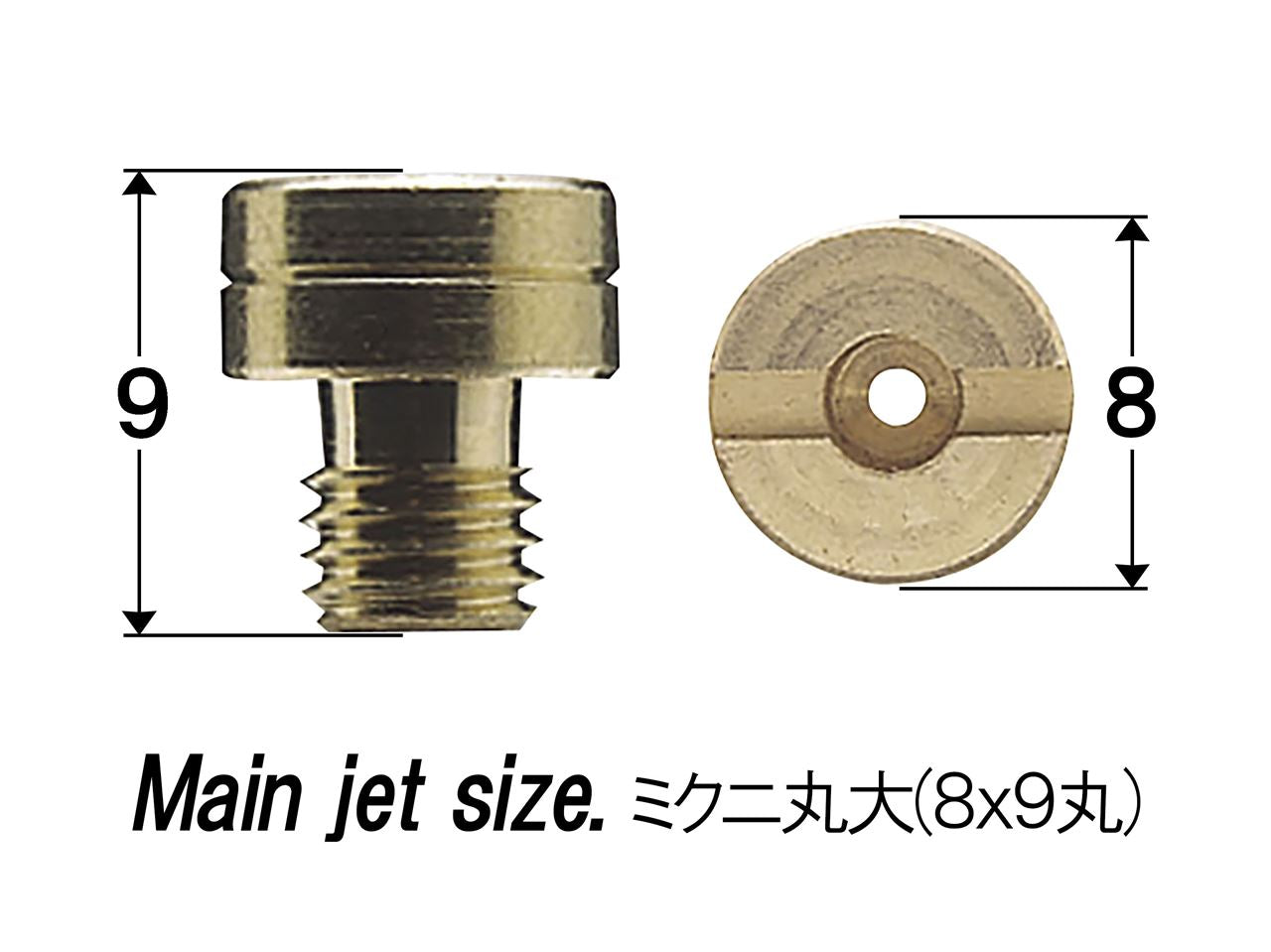 ミクニ 丸大/8X9 #110-#122.5 6サイズ 各1個入り