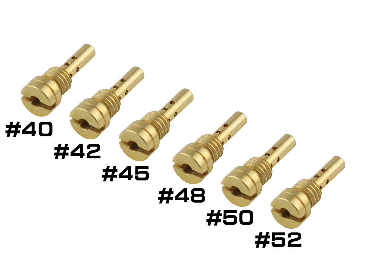 KEIHIN FCR 5.4X15 #40-#52 6 sizes, 1 piece each