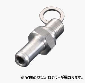 ビレットキャッチタンク用ノズル M10×P-1.25/6.0mmホース対応 M10-t1ガスケット1枚付属 ゴールド