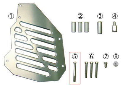 Low-Head Screw, Stainless Steel, 6x60, 5 pcs, Replacement Part