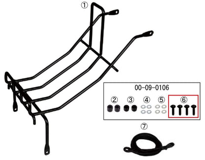 Flanged Button Head Socket Screw Black 6x25 5pcs