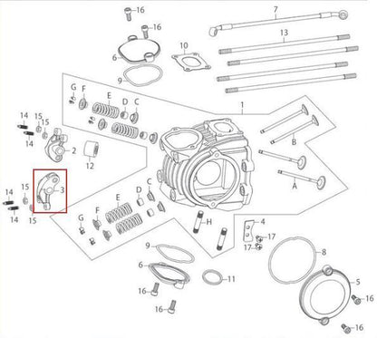 EXHAUST ROCKER ARM COMP.